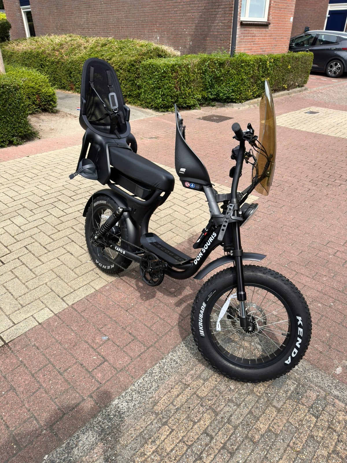 Lasouris mama fiets, 2 zitjes, 56 cm of meer, Zo goed als nieuw, Ophalen