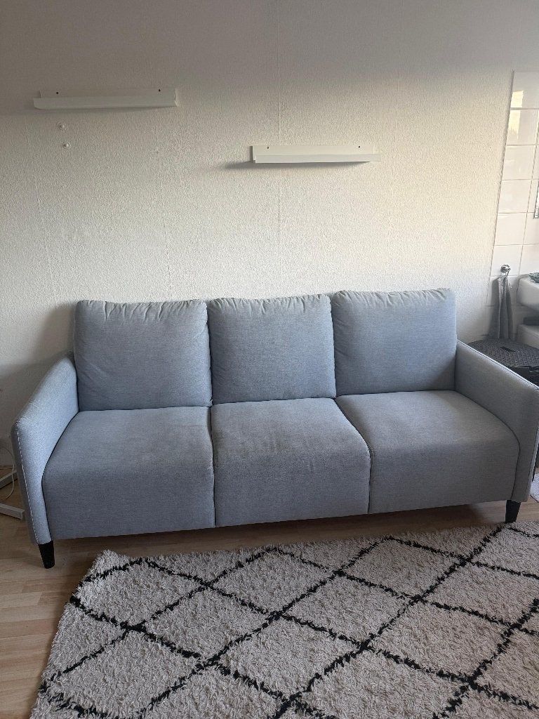 ANGERSBY driezitsbank lichtgrijs, Ophalen, Stof, 150 tot 200 cm, Driepersoons