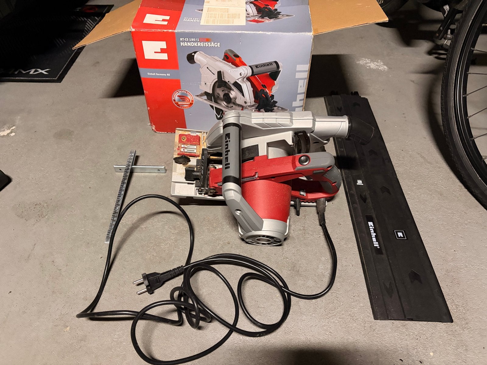 Einhell Powercut RT-CS190 hand cirkelzaag incl Zaaggeleider