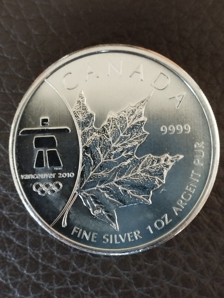 1 oz 999 zilver maple leaf Vancouver, Postzegels en Munten, Ophalen, Noord-Amerika, Losse munt, Zilver