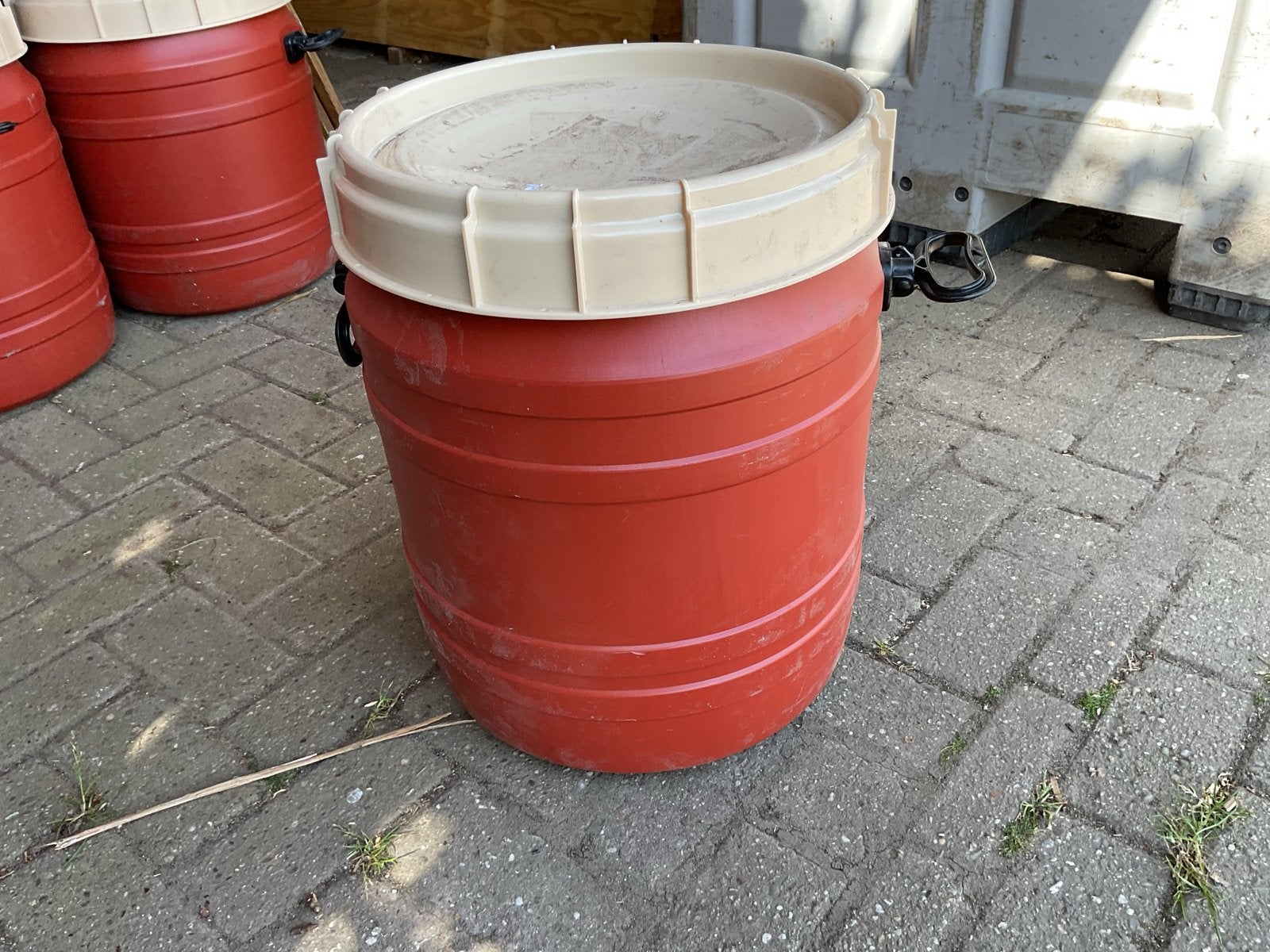 Waterdichte vaten van 55 liter, Ophalen, Gebruikt