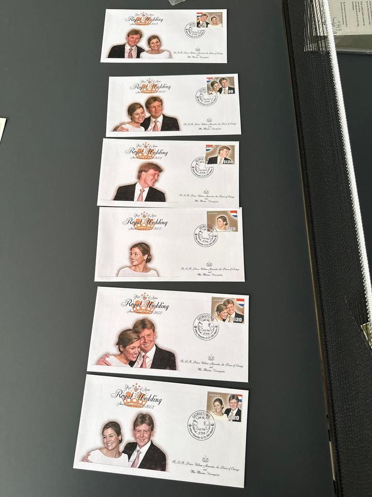 Koninklijk Huwelijk Willem-Alexander & Máxima Eerste Dag Uit, Postzegels en Munten, Postzegels | Eerstedagenveloppen, Ophalen of Verzenden