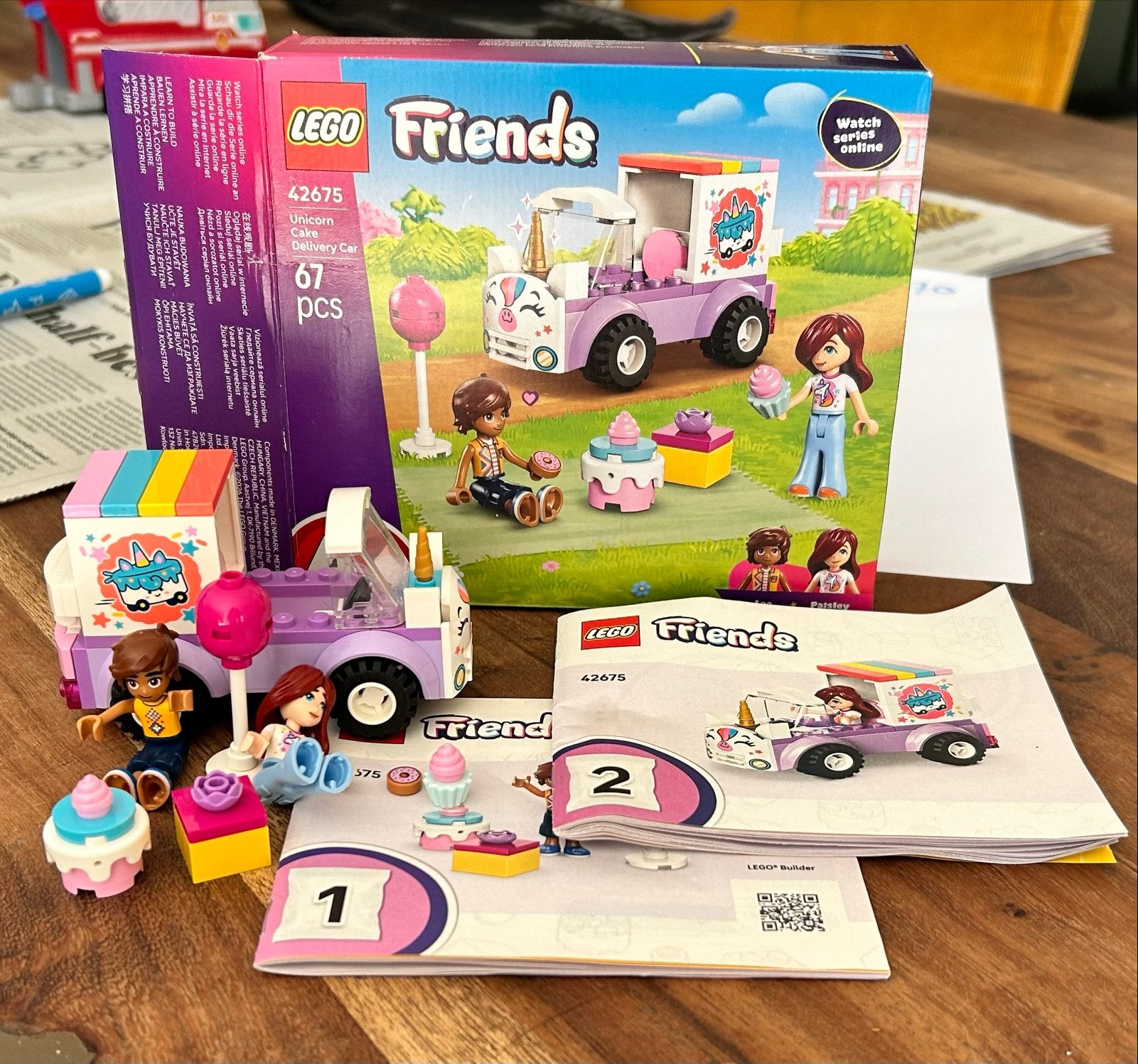 LEGO Friends 42675 Eenhoorn Cake Bezorgwagen, Ophalen of Verzenden, Zo goed als nieuw