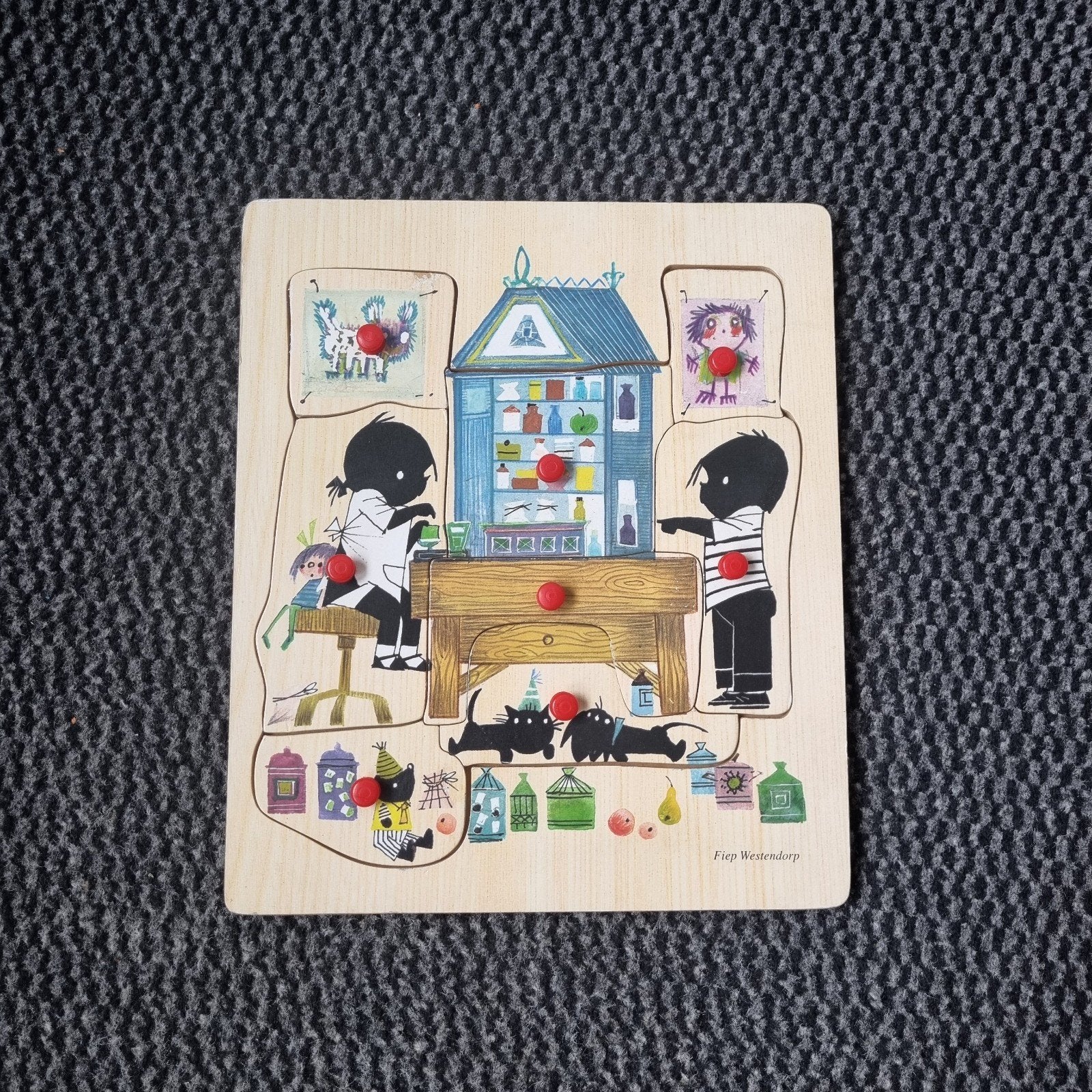 Houten jip en janneke puzzel hout, Kinderen en Baby's, Speelgoed | Kinderpuzzels, Ophalen of Verzenden, 10 tot 50 stukjes