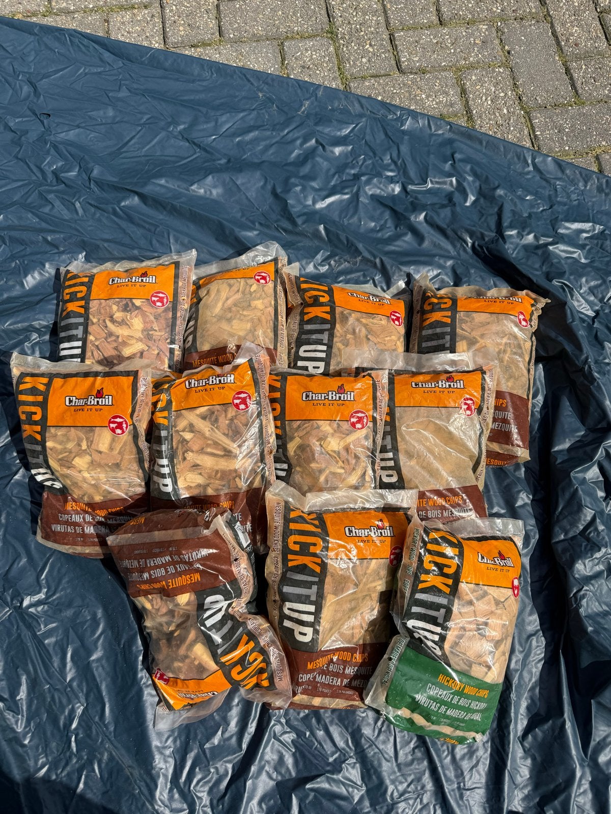 Char-Broil Houtsnippers 11 stuks voor BBQ en roken, Minder dan 3 m³, Ophalen, Overige houtsoorten, Blokken