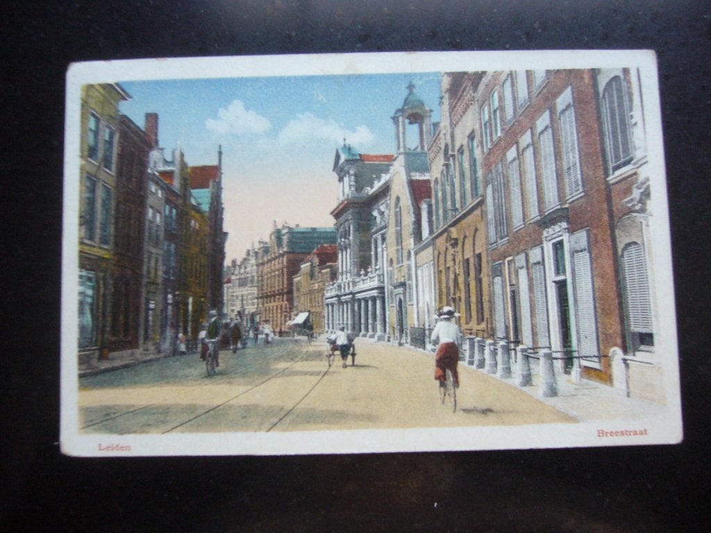 LEIDEN  =  BREESTRAAT  1918  -  MILITAIR GELOPEN, Ophalen of Verzenden, Voor 1920, Gelopen, Zuid-Holland