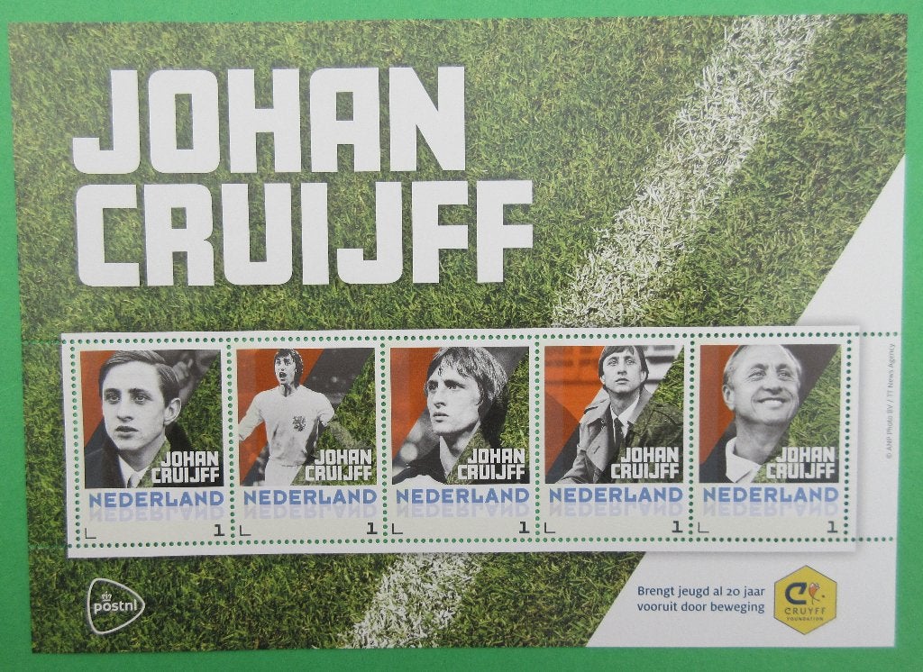 Vel Persoonlijke Postzegel Johan Cruijff Postfris, Ophalen of Verzenden, Na 1940, Postfris