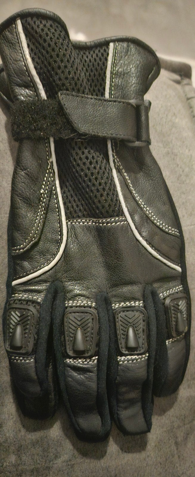 Zwarte motorhandschoenen met bescherming maat S, Ophalen of Verzenden, Handschoenen, Tweedehands, Heren