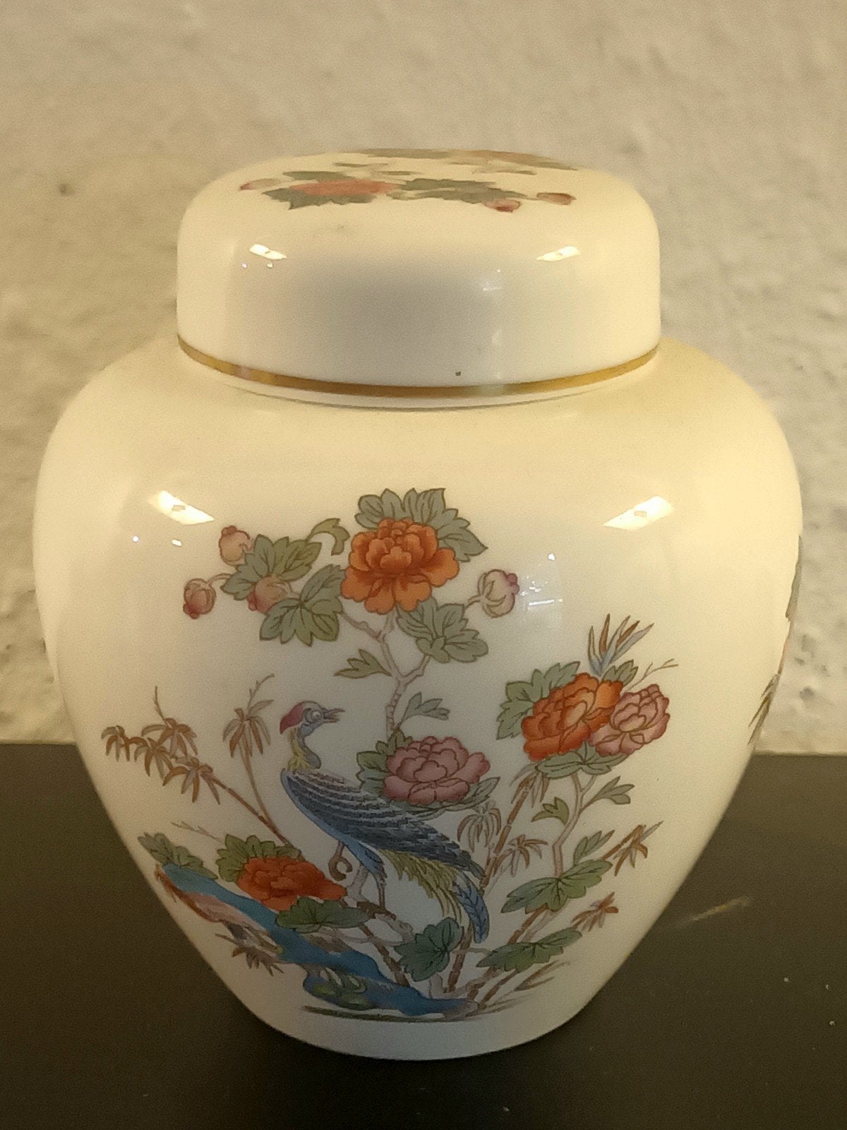Wedgwood Kutani Crane Gemberpot - Bone China, Antiek en Kunst, Antiek | Vazen, Ophalen of Verzenden