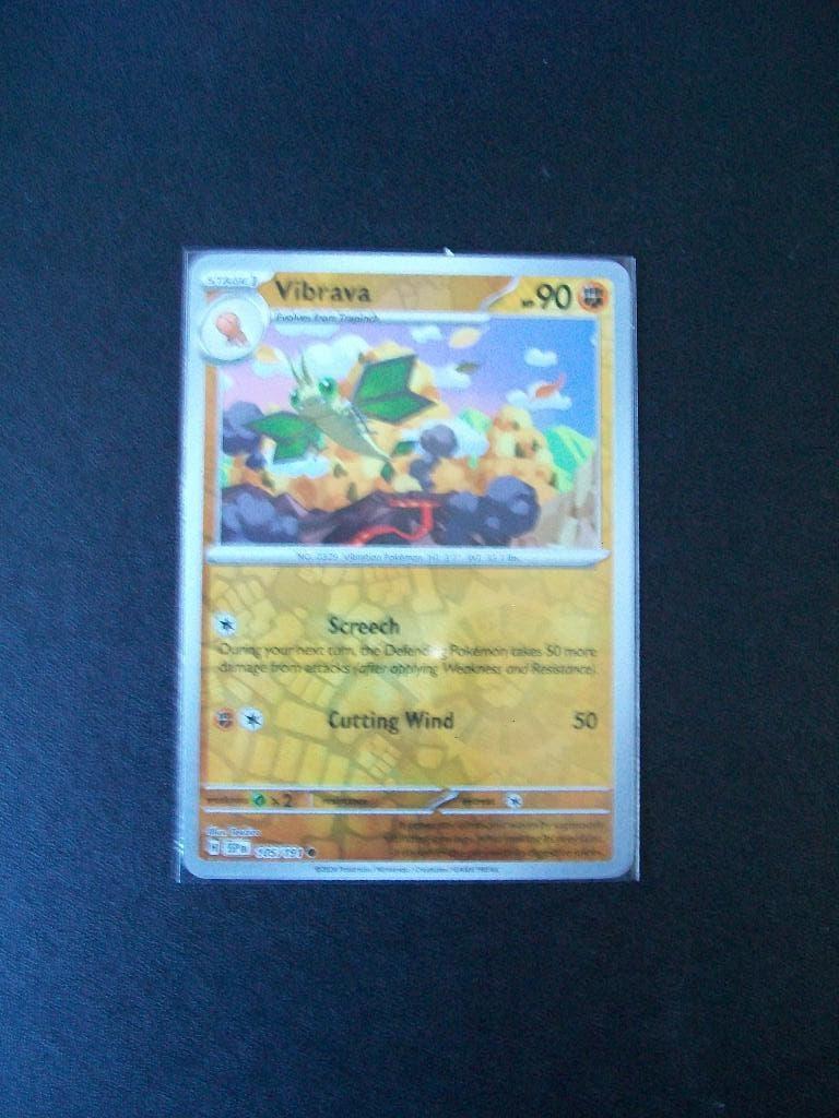 9661: Nieuwe Pokemon Kaart holofoil VIBRAVA HP 90 (105/191), Verzenden, Nieuw, Losse kaart, Foil