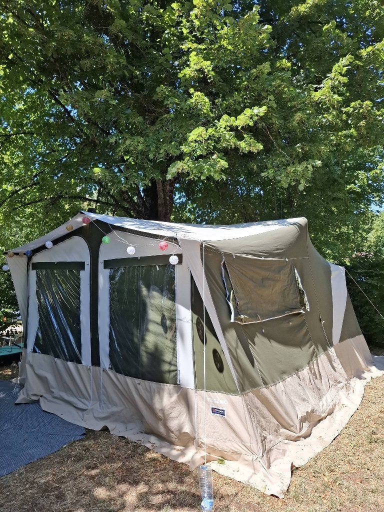 Vouwwagen Trigano Odyssee "Grande luxe", Ophalen, Trigano, Beige, Aanwezig