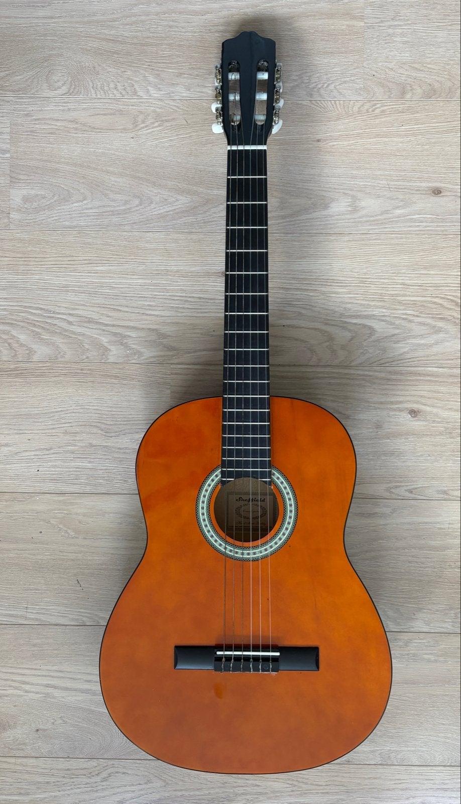 Sheffield Akoestische gitaar incl. Opberghoes, Ophalen, Gebruikt, Klassieke of Spaanse gitaar
