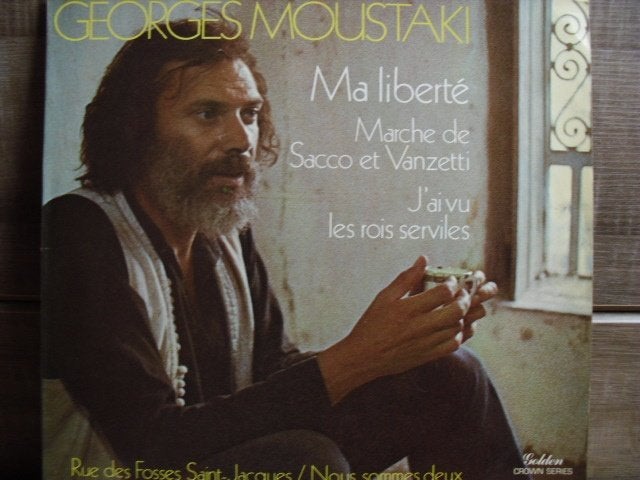 Georges Moustaki "Ma Liberté" LP, Cd's en Dvd's, Vinyl | Pop, LP, Gebruikt, Pop, Ophalen of Verzenden