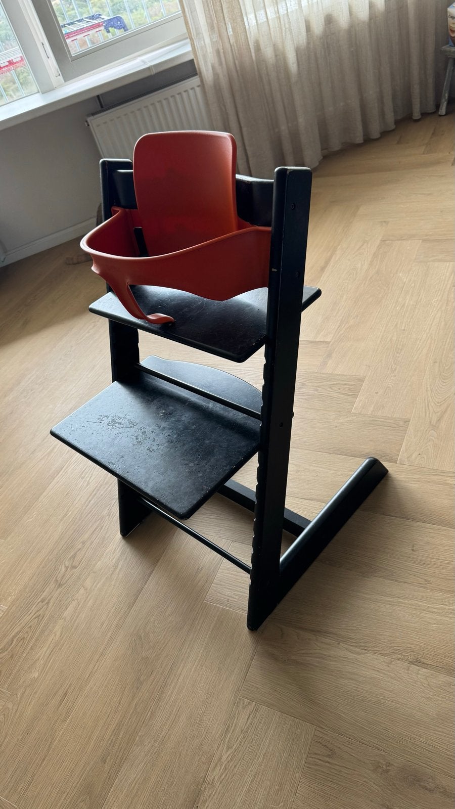 Stokke Tripp Trapp meegroeistoel met babyset, Kinderen en Baby's, Ophalen of Verzenden, Gebruikt, Meegroeistoel, Aanschuifbaar