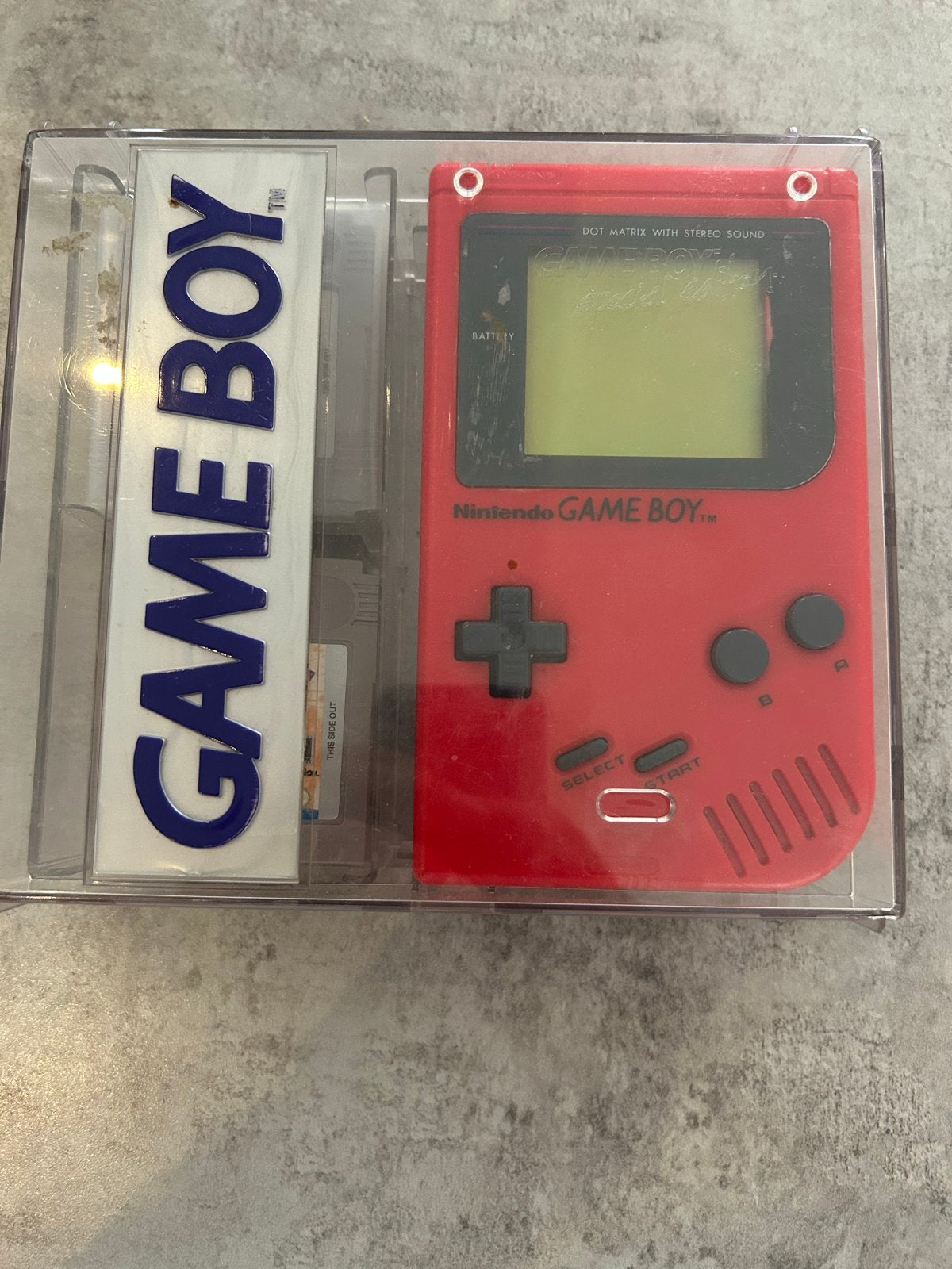 Rode Nintendo Game Boy Classic met 5 games en beschermhoes, Ophalen of Verzenden, Gebruikt, Game Boy Classic, Met games