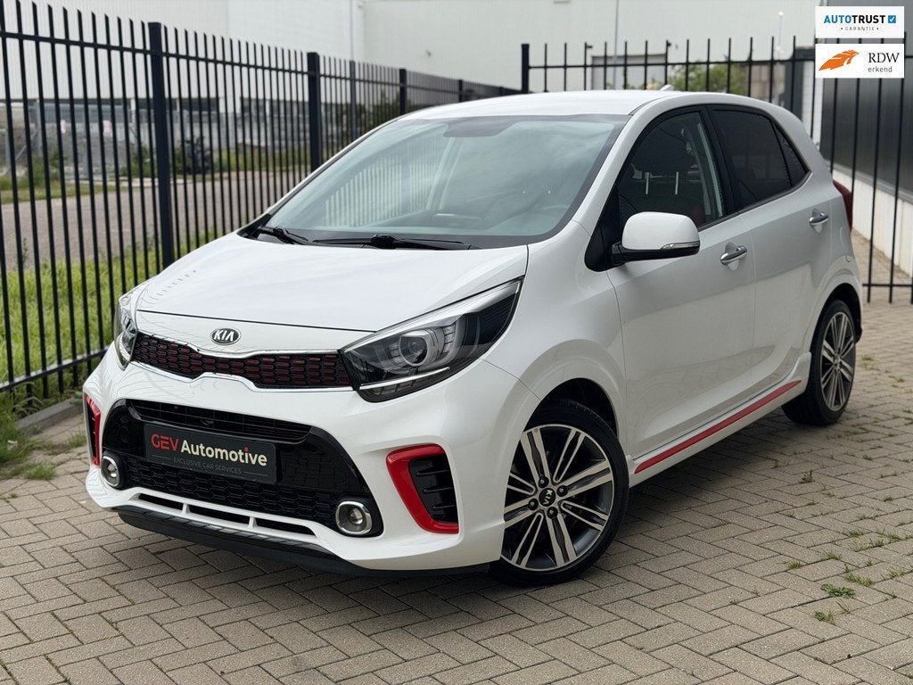 Kia Picanto 1.2 CVVT GT-Line Camera Carplay, Auto's, Kia, Bedrijf, Te koop, Picanto, ABS, Achteruitrijcamera, Adaptive Cruise Control