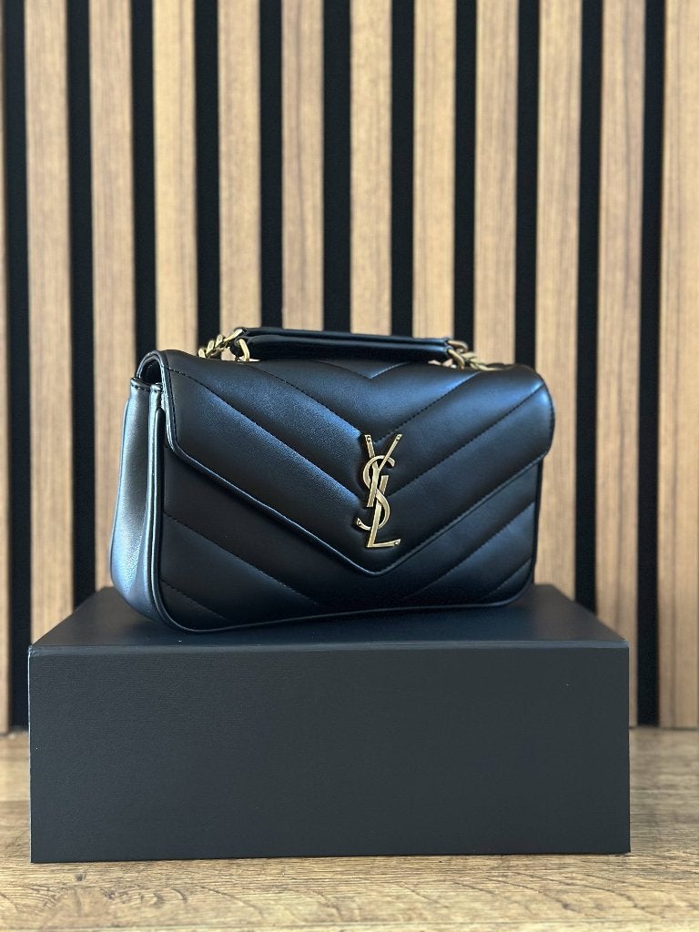 Yves Saint Laurent LouLou Klein - Originele, Ophalen of Verzenden, Zo goed als nieuw, Zwart, Avondtasje
