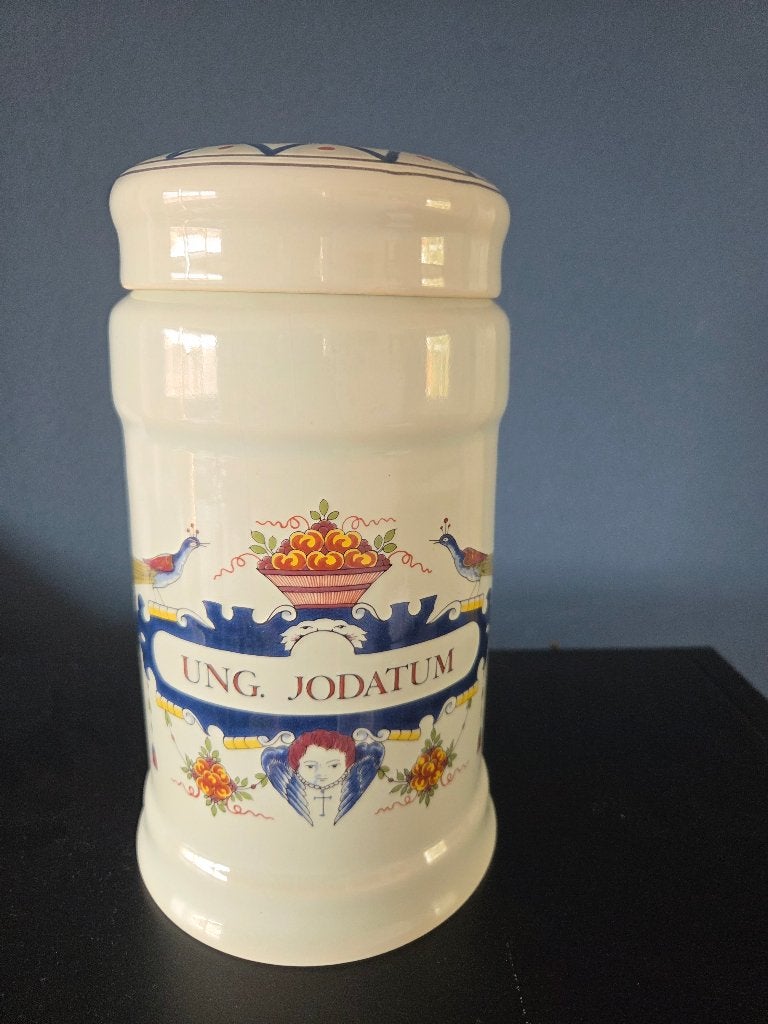 Volledig gave apothekerspot van Oud Delft, 22cm hoog, Antiek en Kunst, Ophalen