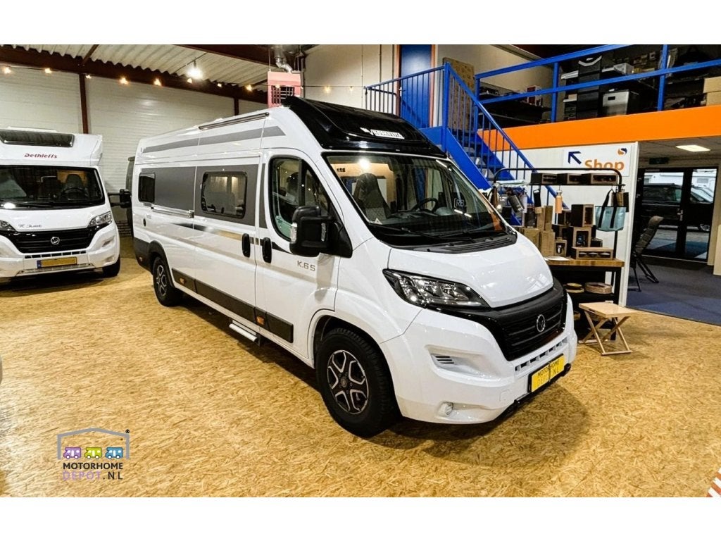 Mobilvetta Admiral K6.5 Design | 2024 | 35000 KM | El Hefbed, Buscamper of Camperbus, Ringverwarming, Fiat, Raamblindering