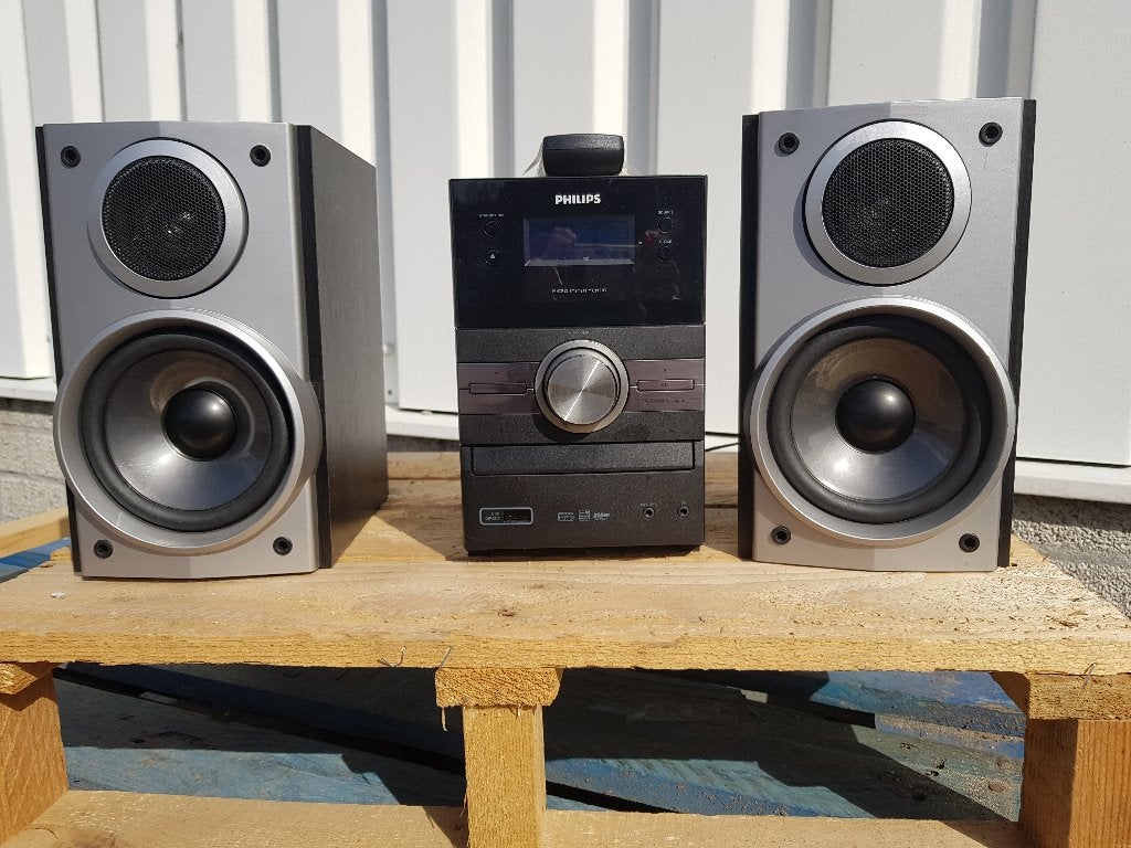 mini stereoset philips cd radio usb mp3 en wma, Overige merken, Refurbished, Ophalen of Verzenden, Tuner of Radio