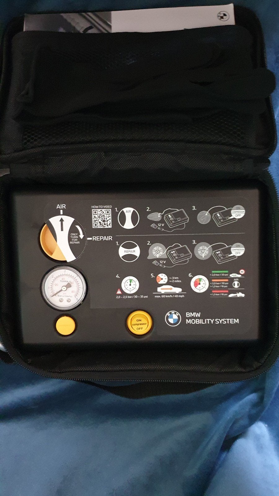 bmw bandenreparatieset met compressor, Auto diversen, Ophalen of Verzenden, Nieuw