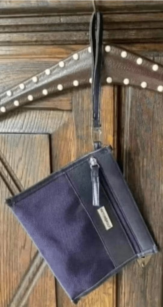 Donkerblauw tasje polstasje toilettas Viktor & Rolf; 20 x 15, Ophalen of Verzenden, Zo goed als nieuw, Blauw, Heer of Dame