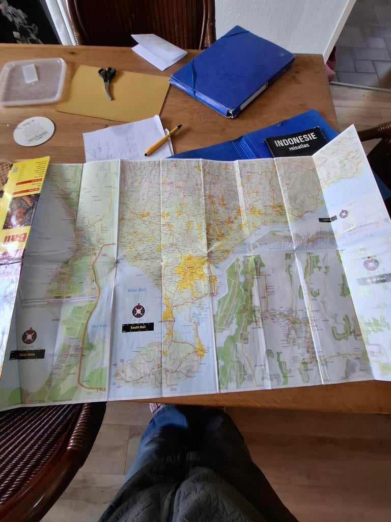 Gedetailleerde Landkaart Indonesië - Bali, Medan, Padang, Overige gebieden, 2000 tot heden, Ophalen of Verzenden, Landkaart