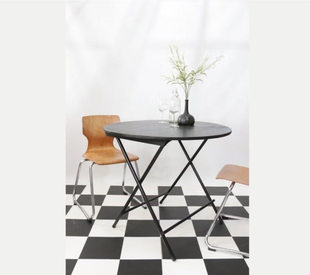 Franse Stijl Ronde Klaptafels Terrastafels 88cm, Ophalen