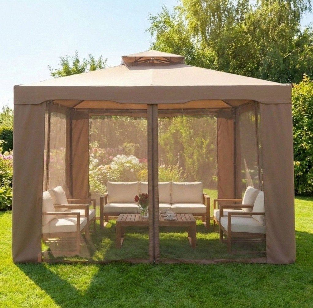 paviljoen tent "nieuw", Tuin en Terras, Ophalen of Verzenden, Nieuw, Minder dan 5 meter, Paviljoen