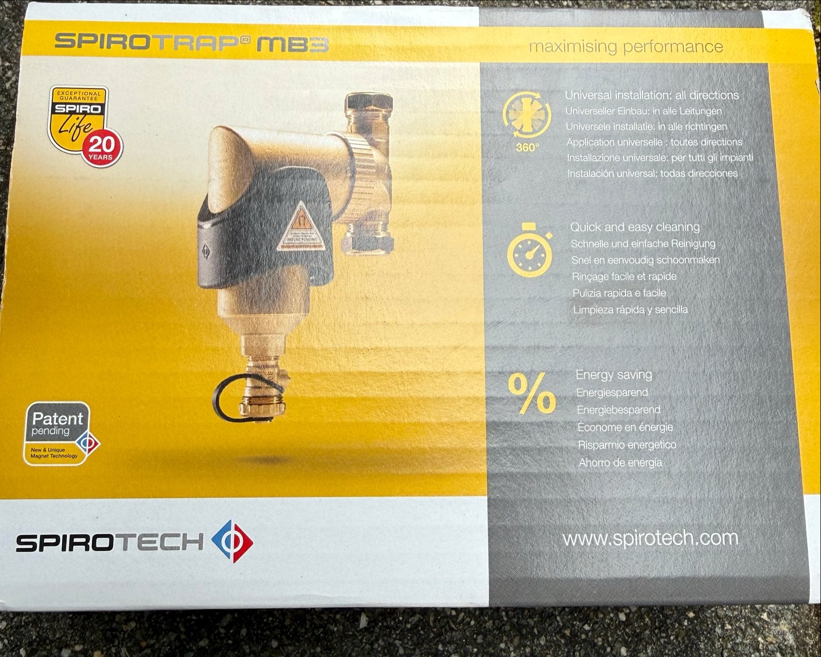 Spirotech SpiroTrap MB3 vuilafscheider 22mm nieuw, Ophalen of Verzenden, Nieuw