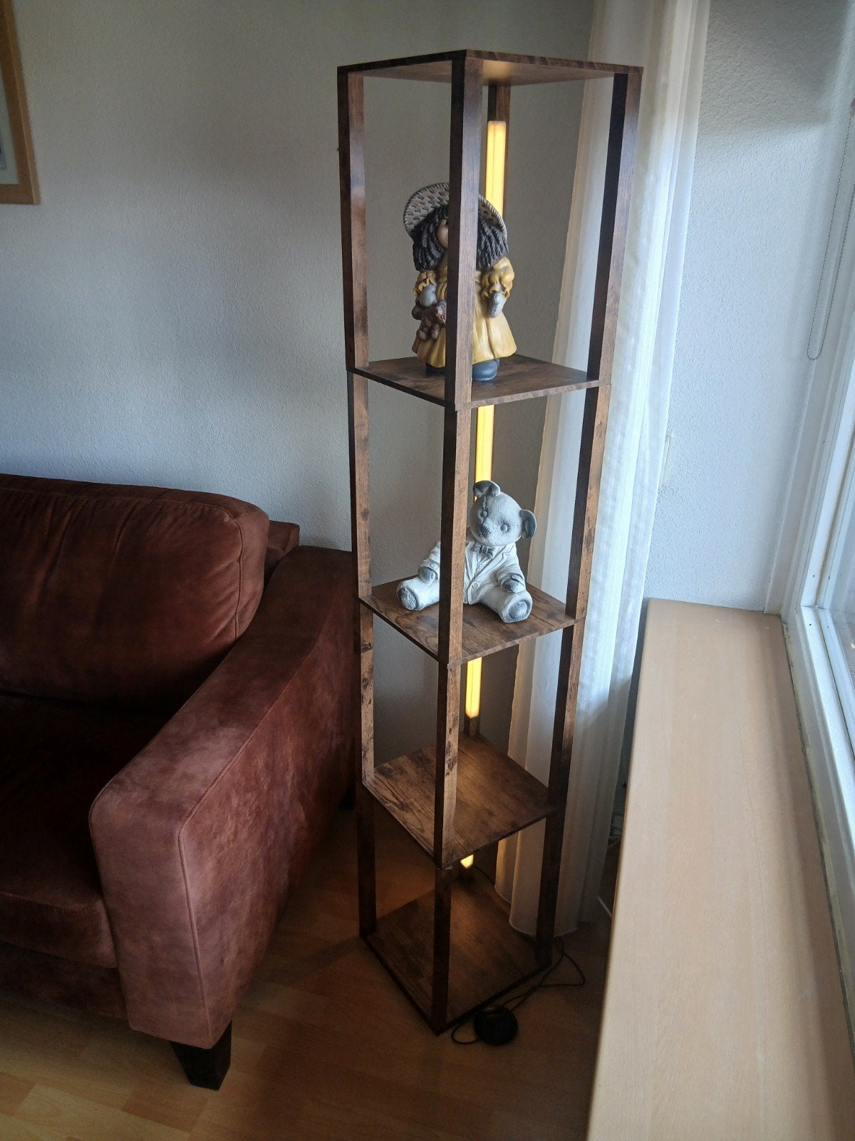 moderne staande lamp met verlichting, Huis en Inrichting, Ophalen of Verzenden, 25 tot 50 cm, 50 tot 100 cm, 150 tot 200 cm