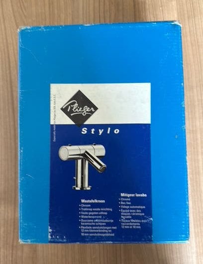 Nieuwe Plieger Stylo Wastafelkraan Chroom, Ophalen of Verzenden, Nieuw, Chroom, Kraan