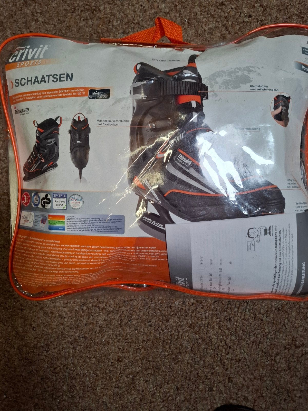 Crivit Sports Schaatsen mt 43, Ophalen of Verzenden, Zo goed als nieuw, Overige typen, Overige merken