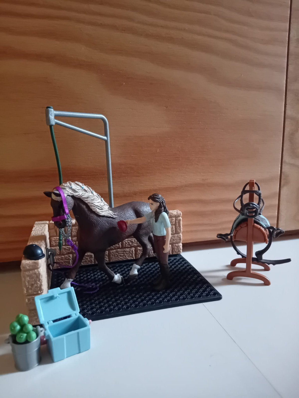 Schleich horse club, wasplaats Emily en Luna, Ophalen of Verzenden