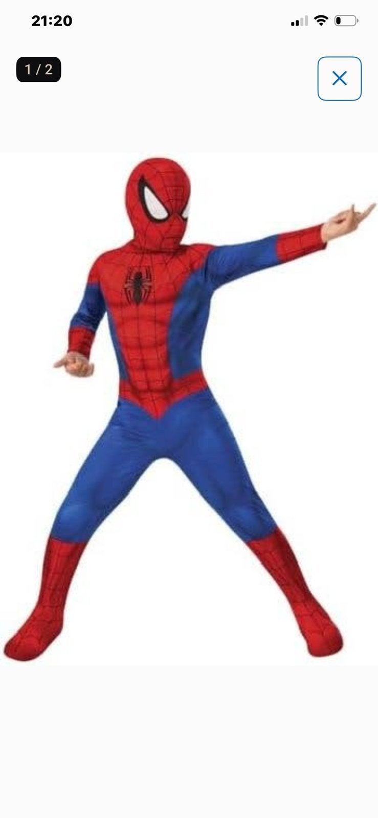 Officieel gelicenseerd Marvel Spider-Man kostuum maat S, Carnaval, Nieuw, Ophalen of Verzenden, Kleding