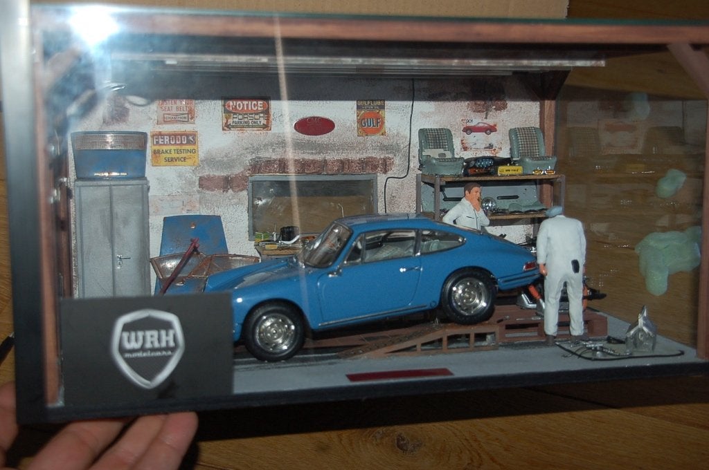 PORSCHE 901 DIORAMA Techno Classica CMC M-067DTC LTD 36 WRH, Verzenden, Zo goed als nieuw, Auto, Overige merken