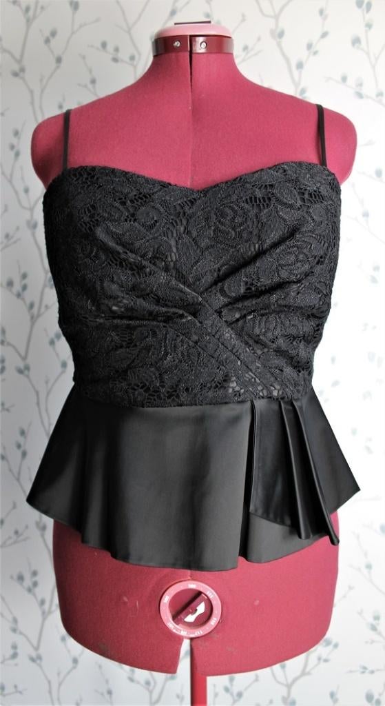 ADDY VAN DEN KROMMENACKER (Feest-)Top maat 38 (Nieuw), Kleding | Dames, Gelegenheidskleding, Maat 38/40 (M), Overige typen, Zwart