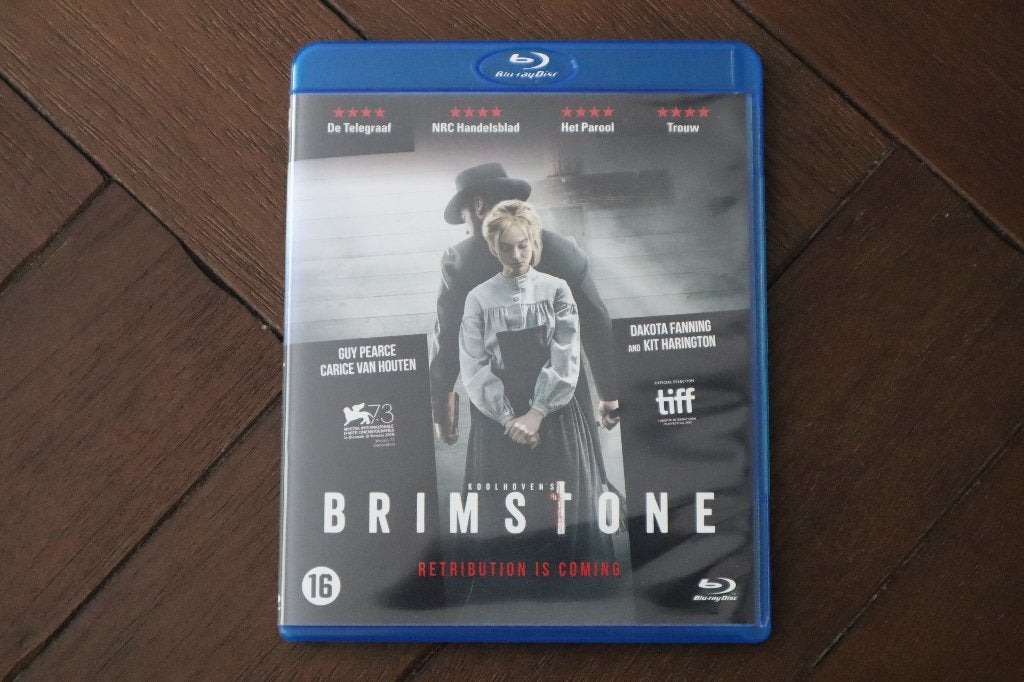 Brimstone (Blu-ray, NL ondertiteld), Ophalen of Verzenden, Zo goed als nieuw, Thrillers en Misdaad