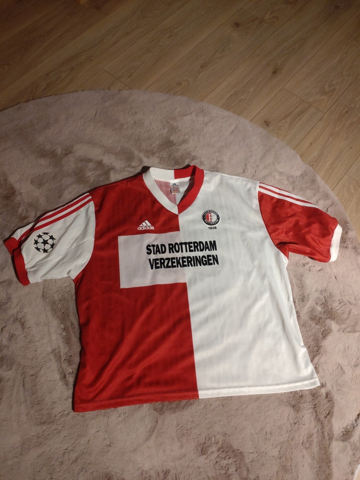 Feyenoord shirt Ferry de Haan match worn Champions League, Ophalen of Verzenden, Gebruikt, Feyenoord, Shirt