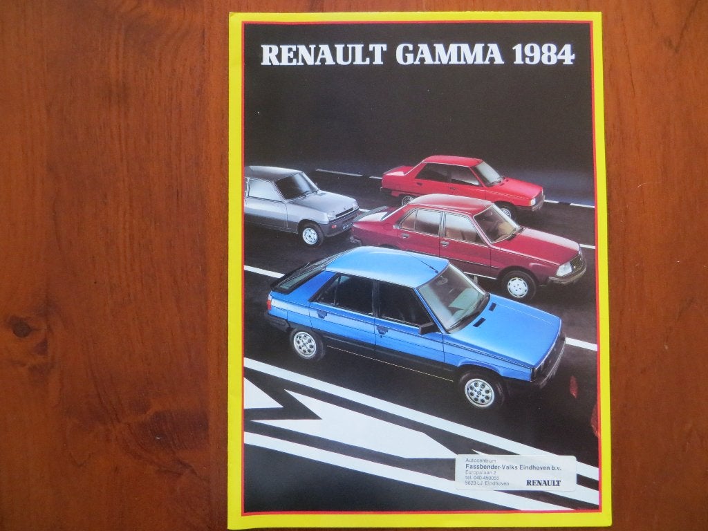 Renault Gamma 1984 personenwagens, bestelwagens, Alpine, Ophalen of Verzenden, Nieuw, Renault