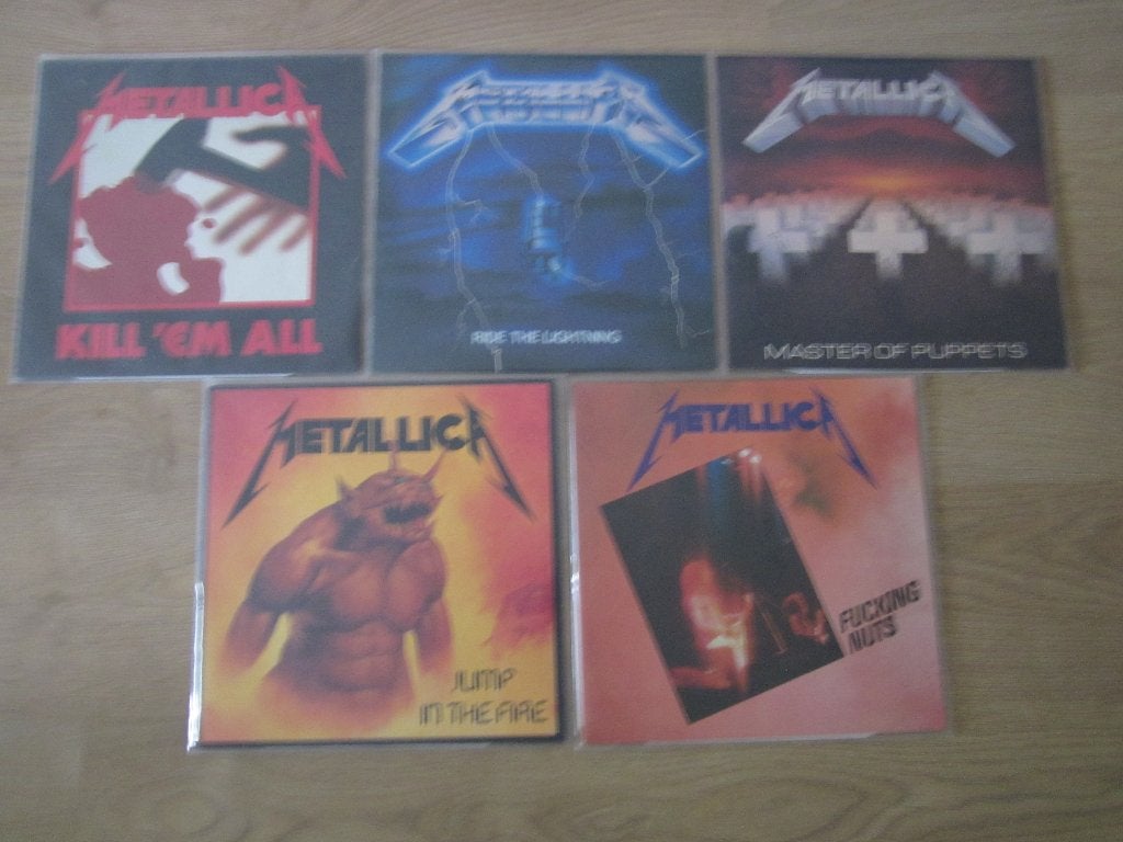 Metallica 5 Platen in prima staat!, LP, Gebruikt, Heavy metal, Ophalen of Verzenden