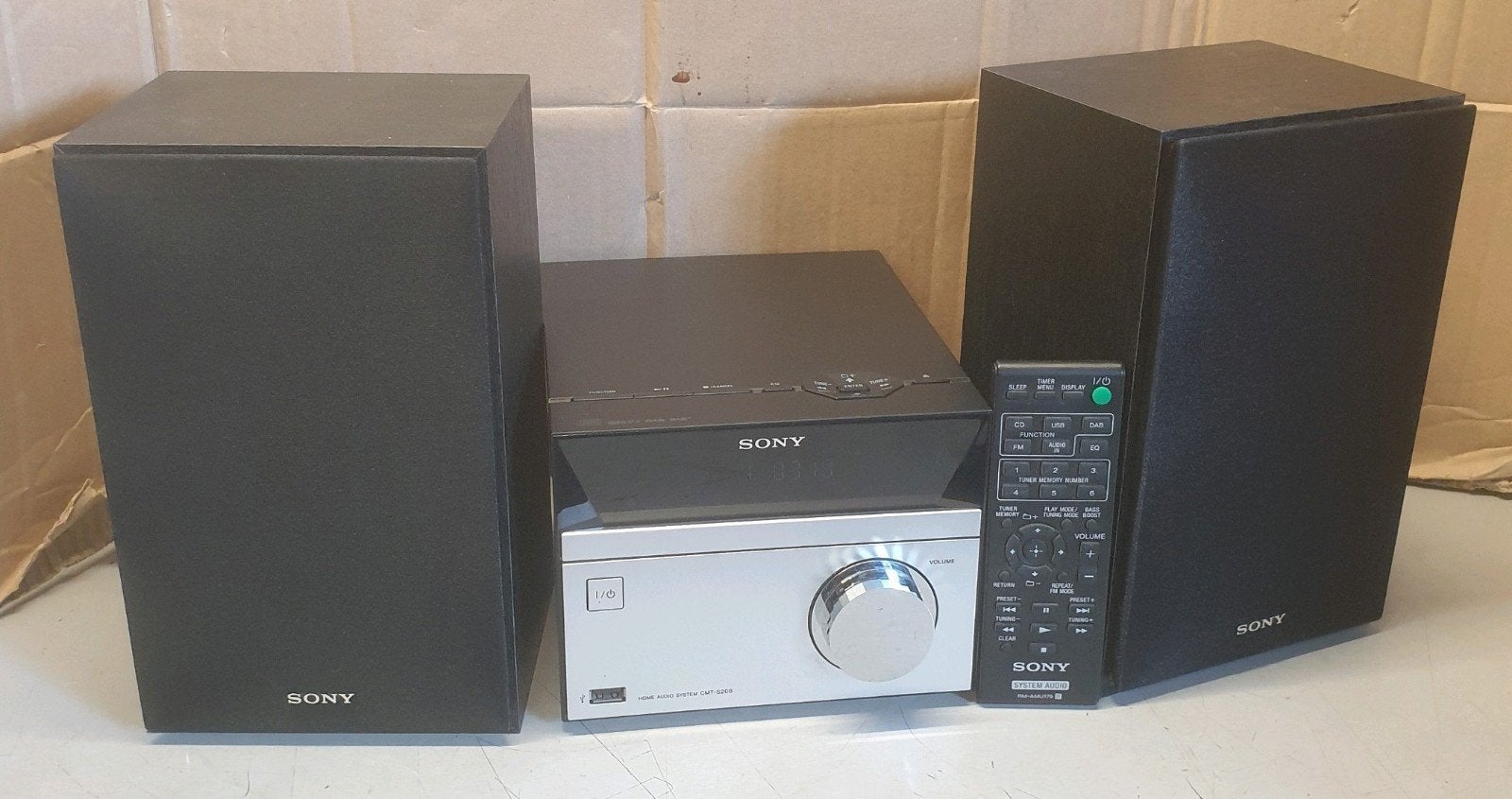 Sony set compleet cmt-s20b cd en dab+ en afstandsbed., Ophalen of Verzenden, Sony, Microset