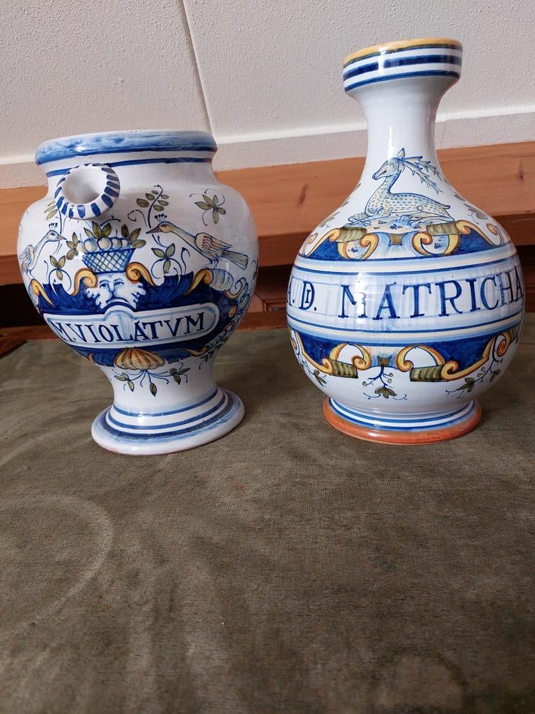 Oude apothekers potten, Ophalen