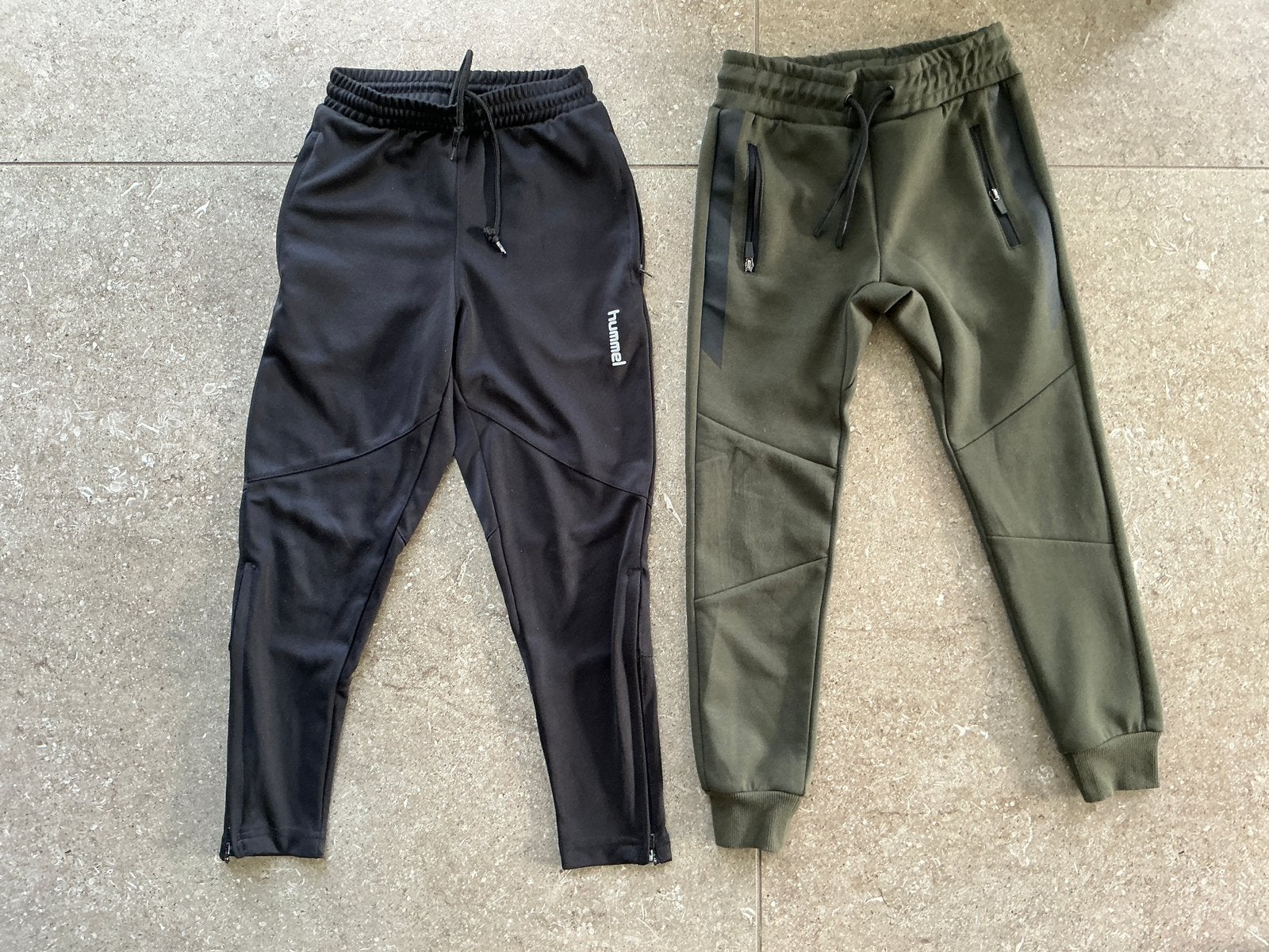 Zwarte Hummel + Groene Hema joggingbroek - maat 110/116 (KWF, Ophalen of Verzenden, Gebruikt, Jongen, Broek