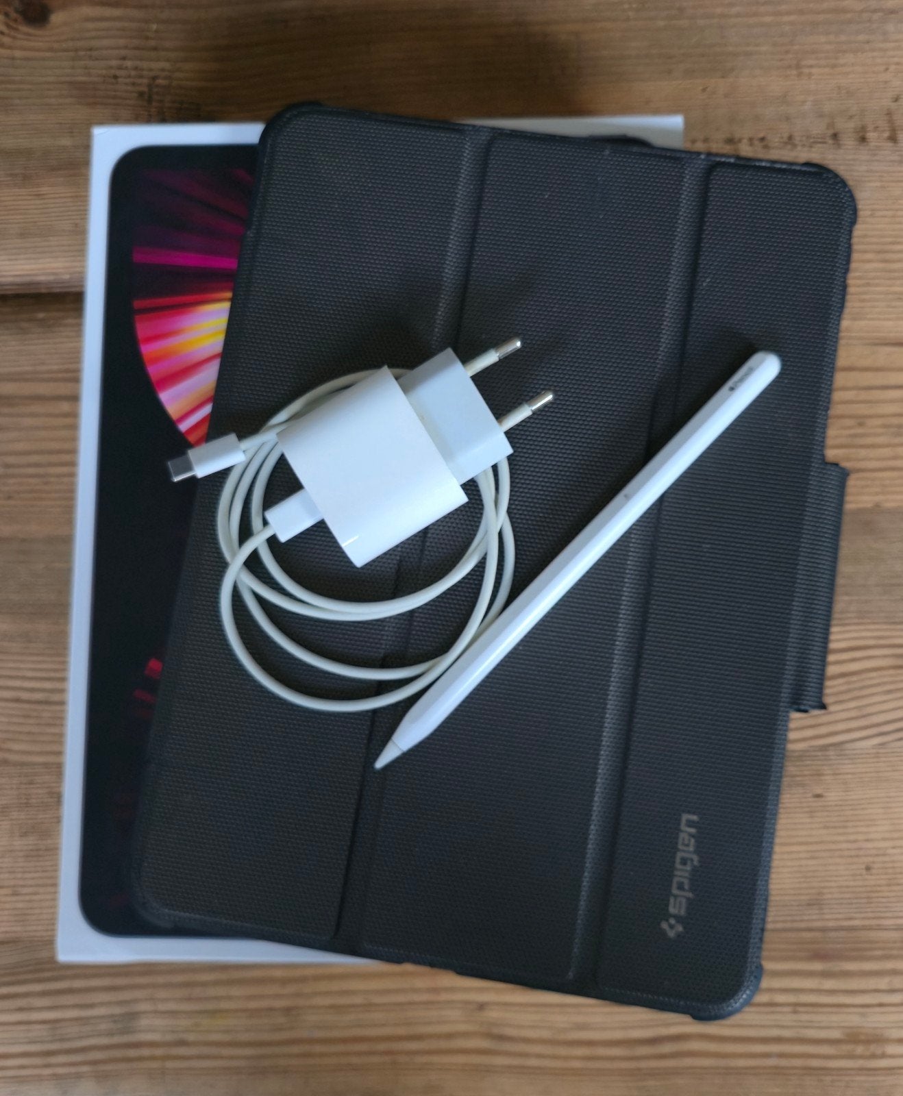 Ipad pro 2021 M1 512gb 11 inch WiFi,pencil 2,barst in scherm, Ophalen, Gebruikt, Apple iPad, 11 inch