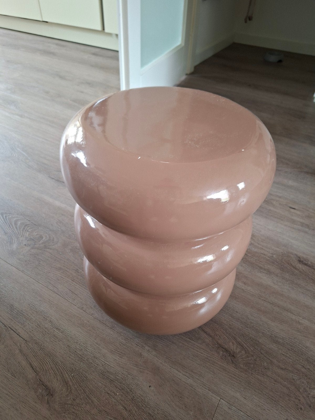 Bijzettafel Kwantum Oudroze, Ophalen, Rond, Minder dan 50 cm, Minder dan 50 cm