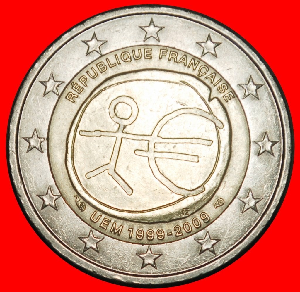 Ⰺ GREECE: FRANCE  2 EUROS 1999-2009! NON-PHALLIC 2007-2026!, Postzegels en Munten, Munten | Europa | Euromunten, Ophalen of Verzenden