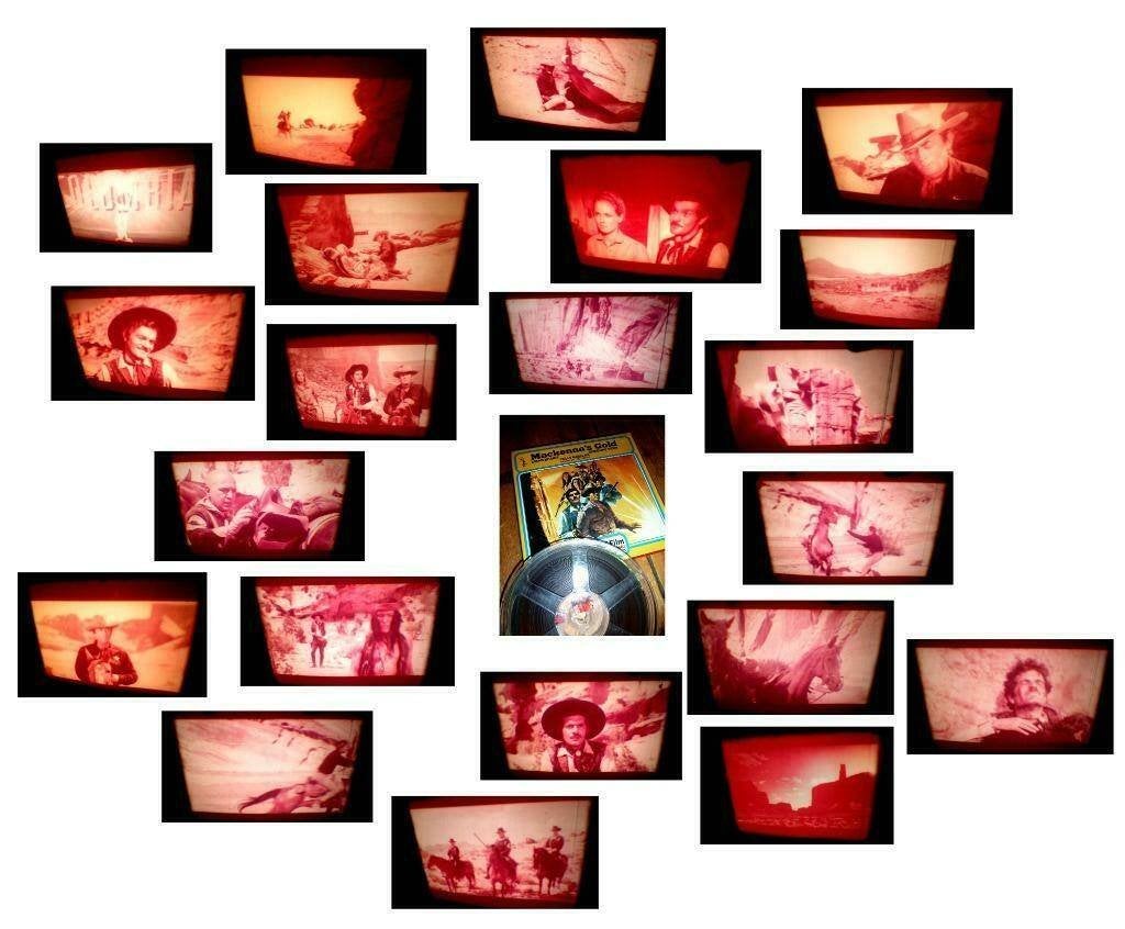 8mm film Mackenna's Gold -1969 - bruinrood-rood - geluid, Audio, Tv en Foto, Ophalen of Verzenden, 8mm film