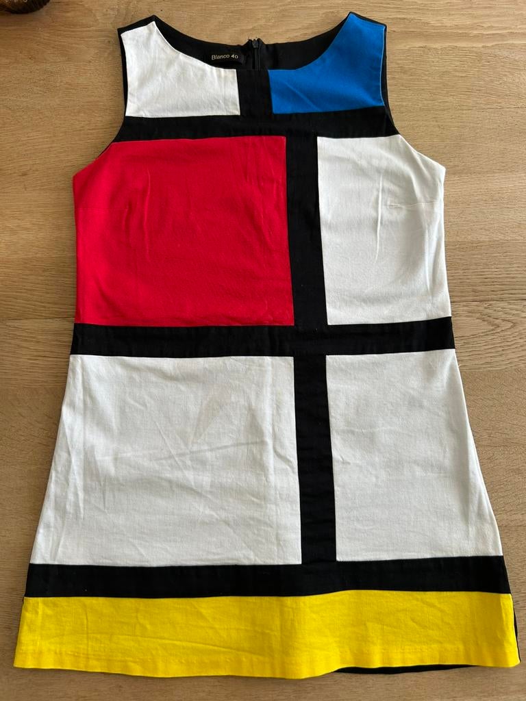 Mondriaan jurkje, maat 40, Ophalen of Verzenden, Zo goed als nieuw