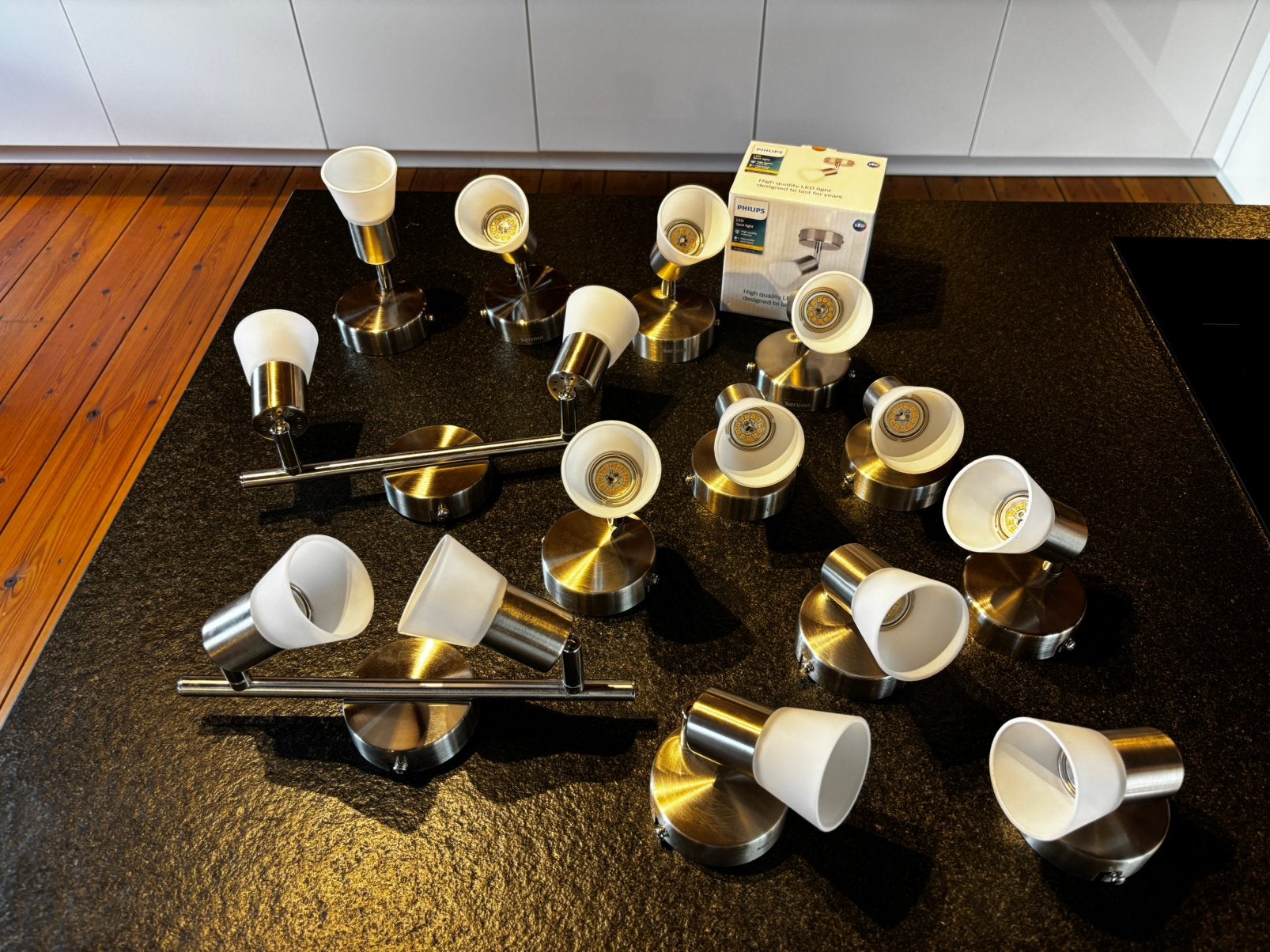 Verzameling Philips opbouwspots LED, Ophalen, Zo goed als nieuw, Metaal of Aluminium, Led
